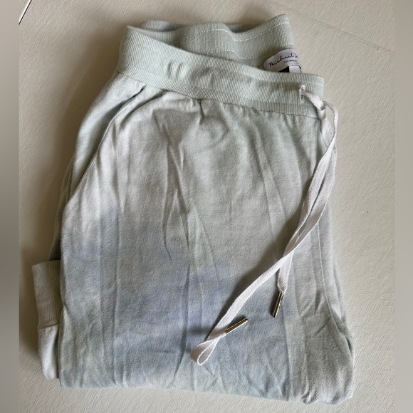 Michael Stars Blue/Teal/White Tie Dye Jogger Sweatpants Size M - Picture 4 of 7